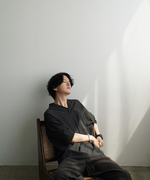 WYM LIDNM（ウィム バイ リドム）の「WASHER H/S SKIPPER SHIRT（シャツ/ブラウス・メンズ・チャコール/ダークネイビー/グレー系/ブラウン系・S/M/L）」の17枚目の写真