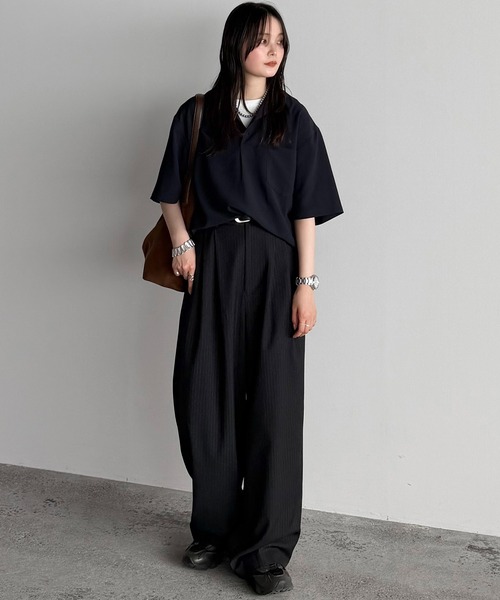 WYM LIDNM（ウィム バイ リドム）の「WASHER H/S SKIPPER SHIRT（シャツ/ブラウス・メンズ・チャコール/ダークネイビー/グレー系/ブラウン系/ダークブラウン/ブラック・S/M/L）」の11枚目の写真