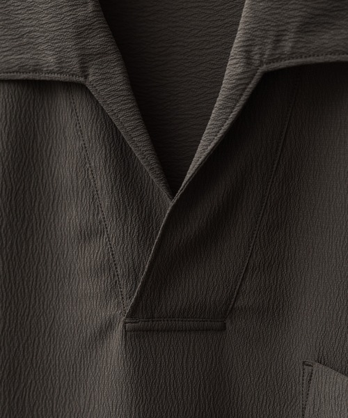 WYM LIDNM（ウィム バイ リドム）の「WASHER H/S SKIPPER SHIRT（シャツ/ブラウス・メンズ・チャコール/ダークネイビー/グレー系/ブラウン系・S/M/L）」の12枚目の写真