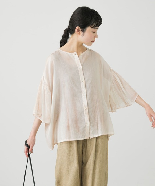 かぐれ（カグレ）の「ピグメントダイ2WAYブラウス（シャツ