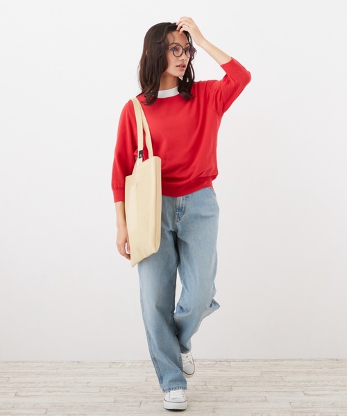 ROOTOTE(ルートート)の「ルートート/SC.A4.flat.ami-A(トートバッグ・レディース・ピンク/グリーン/レンガ/サンドベージュ/ラベンダー/オリーブ/スカイブルー/ブラック/クリーム・FREE)」の22枚目の写真