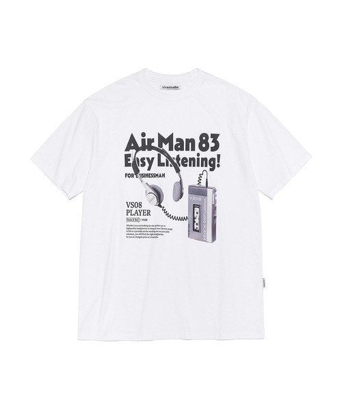 ap studio ホワイト・ブラック 2枚組 Tシャツ Fサイズ 日本製 Ascii Brain Print Oversized Long T-Shirt(S White): Vintage