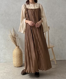 【apres jour clair】プリーツキャミワンピース【ZOZOTOWN限定アイテム】