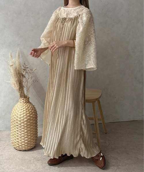 apres jour clair(アプレジュールクレア)の「【apres jour clair】プリーツキャミワンピース【ZOZOTOWN限定アイテム】(ワンピース・レディース・ベージュ/ブラウン系その他・フリー/X-LARGE)」の19枚目の写真