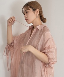 Amiur | sheer strap design gather ops(ワンピース)