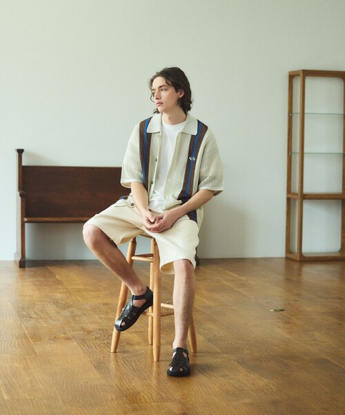 TOWNCRAFT(タウンクラフト)の「TOWN CRAFT/タウンクラフト 別注 ワンポイント イージーデニムショーツ/リラックスフィット ハーフパンツ(デニムパンツ・メンズ・オフホワイト/ブルー/ネイビー・SMALL/MEDIUM/LARGE)」の4枚目の写真