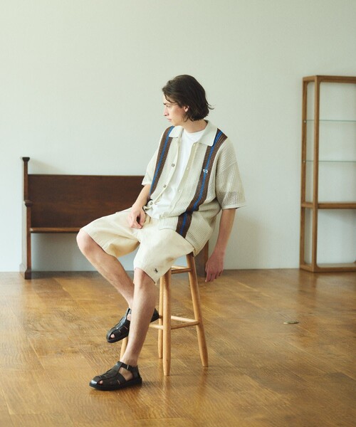 TOWNCRAFT(タウンクラフト)の「TOWN CRAFT/タウンクラフト 別注 ワンポイント イージーデニムショーツ/リラックスフィット ハーフパンツ(デニムパンツ・メンズ・オフホワイト/ブルー/ネイビー・SMALL/MEDIUM/LARGE)」の5枚目の写真