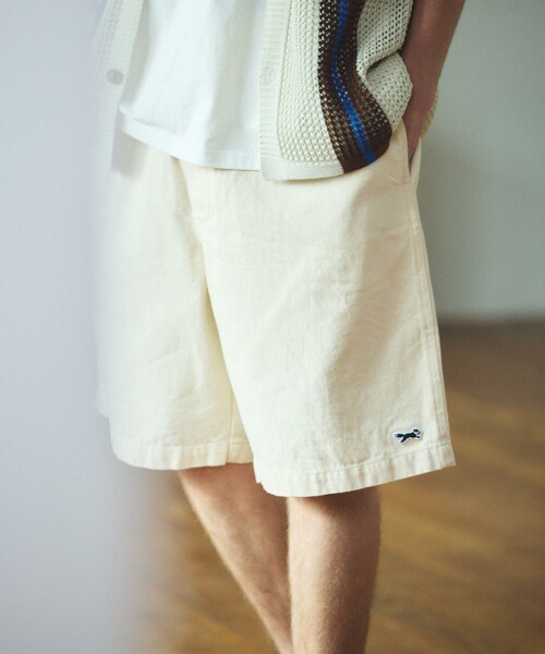 TOWNCRAFT(タウンクラフト)の「TOWN CRAFT/タウンクラフト 別注 ワンポイント イージーデニムショーツ/リラックスフィット ハーフパンツ(デニムパンツ・メンズ・オフホワイト/ブルー/ネイビー・SMALL/MEDIUM/LARGE)」の10枚目の写真