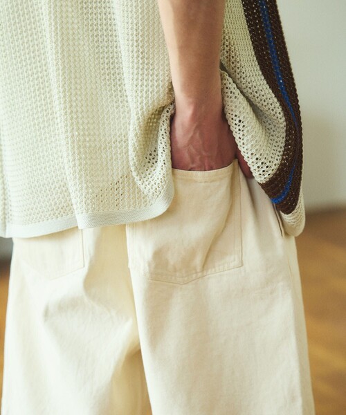 TOWNCRAFT(タウンクラフト)の「TOWN CRAFT/タウンクラフト 別注 ワンポイント イージーデニムショーツ/リラックスフィット ハーフパンツ(デニムパンツ・メンズ・オフホワイト/ブルー/ネイビー・SMALL/MEDIUM/LARGE)」の14枚目の写真