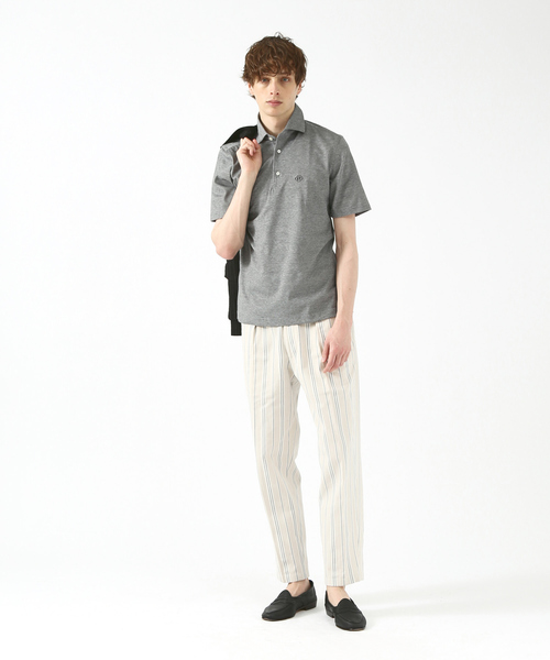 GUY ROVER(ギローバー)の「【別注】GUY ROVER コットンリネンポロシャツ(ポロシャツ・メンズ・チャコールグレー/ライトグレー・S/M/L)」の11枚目の写真