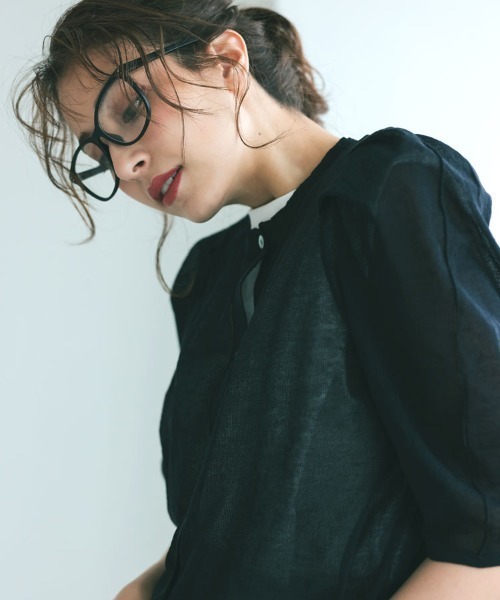 DONOBAN(ドノバン)の「【UVカット率 99%以上】 ボスリントンビッグフレームメガネ(メガネ・レディース・クリアブラウン/ブラウン系その他/ブラック/ブラック系その他・ONESIZE)」の13枚目の写真