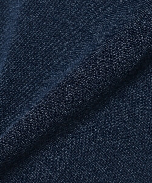 MORGANO（モルガーノ）の「MORGANO × BEAMS F / 別注 リネンコットン クルーネック ニット（Tシャツ/カットソー・メンズ・ブラウン系その他4/ネイビー/ブラック/ミント・46/48）」の16枚目の写真