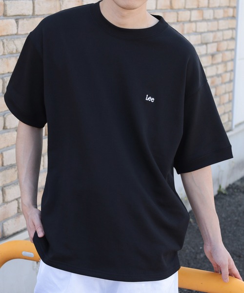 Lee（リー）の「【Lee/リー】 ワンポイントロゴ刺繍 ビッグシルエット半袖Tシャツ/半袖スウェットT（Tシャツ/カットソー・レディース・ホワイト/ブラック/ネイビー/グレー・M/L/XL）」の3枚目の写真
