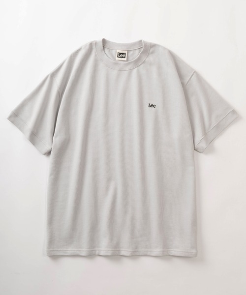 Lee（リー）の「【Lee/リー】 ワンポイントロゴ刺繍 ビッグシルエット半袖Tシャツ/半袖スウェットT（Tシャツ/カットソー・レディース・ホワイト/ブラック/ネイビー/グレー・M/L/XL）」の8枚目の写真