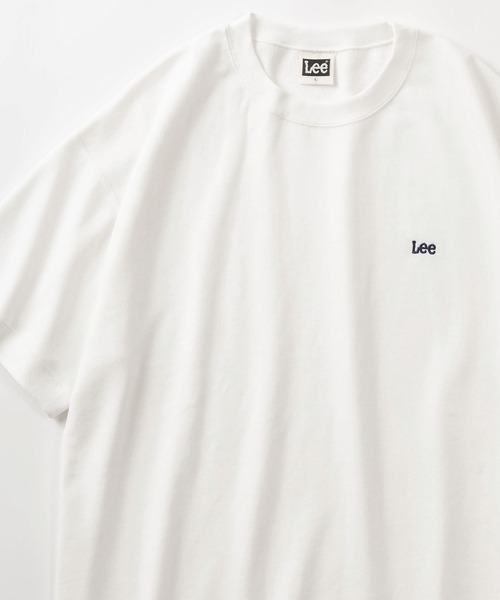Lee（リー）の「【Lee/リー】 ワンポイントロゴ刺繍 ビッグシルエット半袖Tシャツ/半袖スウェットT（Tシャツ/カットソー・レディース・ホワイト/ブラック/ネイビー/グレー・M/L/XL）」の12枚目の写真
