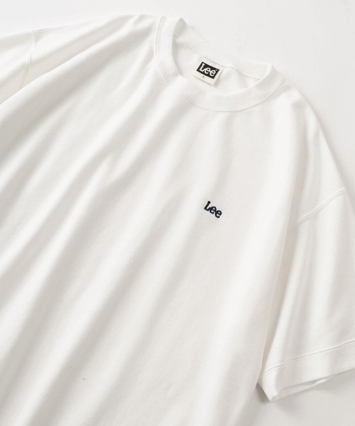 Lee（リー）の「【Lee/リー】 ワンポイントロゴ刺繍 ビッグシルエット半袖Tシャツ/半袖スウェットT（Tシャツ/カットソー・レディース・ホワイト/ブラック/ネイビー/グレー・M/L/XL）」の16枚目の写真
