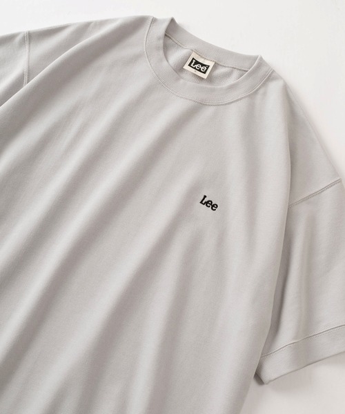 Lee（リー）の「【Lee/リー】 ワンポイントロゴ刺繍 ビッグシルエット半袖Tシャツ/半袖スウェットT（Tシャツ/カットソー・レディース・ホワイト/ブラック/ネイビー/グレー・M/L/XL）」の18枚目の写真