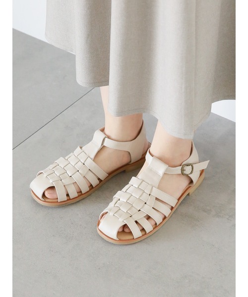 ehka sopo(エヘカソポ)の「メッシュサンダル(サンダル・レディース・オフホワイト/ブラウン/ブラック・L/M)」の21枚目の写真