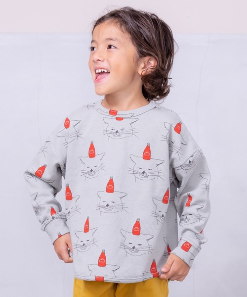 MARKEY'S（マーキーズ）の「ソウガラカットソー（80～130cm）（Tシャツ/カットソー・キッズ・イエロー/ストライプ/チェック/レッド/ブラック/グレー・80/90/95/100/110/120/130）」の3枚目の写真