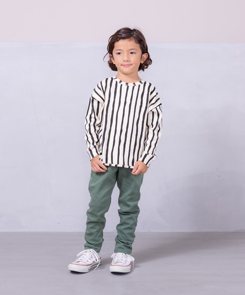 MARKEY'S（マーキーズ）の「ソウガラカットソー（80～130cm）（Tシャツ/カットソー・キッズ・イエロー/ストライプ/チェック/レッド/ブラック/グレー・80/90/95/100/110/120/130）」の11枚目の写真