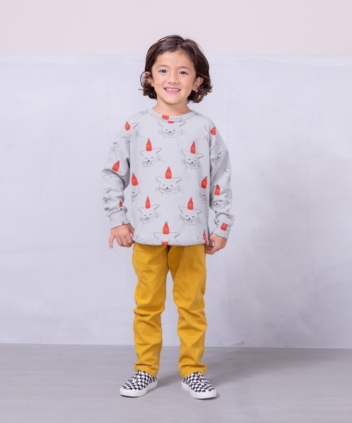 MARKEY'S（マーキーズ）の「ソウガラカットソー（80～130cm）（Tシャツ/カットソー・キッズ・イエロー/ストライプ/チェック/レッド/ブラック/グレー・80/90/95/100/110/120/130）」の8枚目の写真