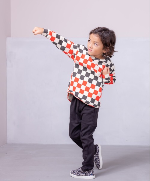 MARKEY'S（マーキーズ）の「ソウガラカットソー（80～130cm）（Tシャツ/カットソー・キッズ・イエロー/ストライプ/チェック/レッド/ブラック/グレー・80/90/95/100/110/120/130）」の12枚目の写真