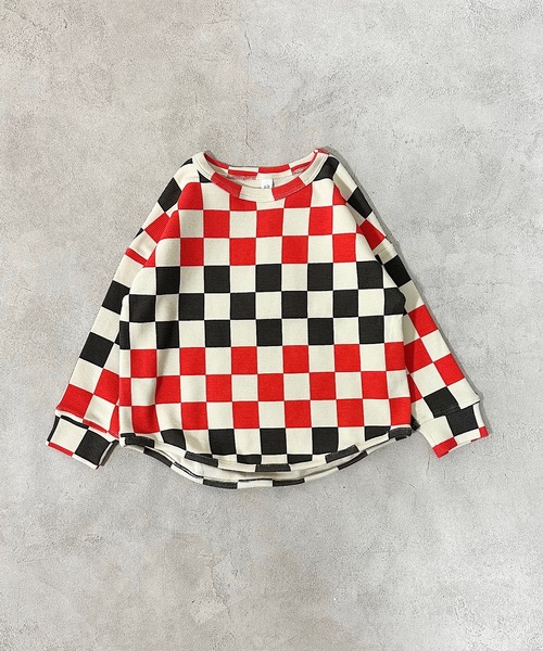 MARKEY'S（マーキーズ）の「ソウガラカットソー（80～130cm）（Tシャツ/カットソー・キッズ・イエロー/ストライプ/チェック/レッド/ブラック/グレー・80/90/95/100/110/120/130）」の18枚目の写真