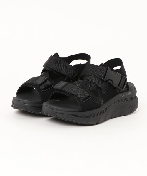 【セール】SKECHERS スケッチャーズ DLUX WALKERCOOL LINES【軽量】レディーススポーツサンダル 厚底(デラックス