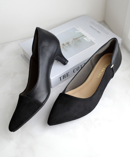 AmiAmi(アミアミ)の「ポインテッドトゥ バイカラーパンプス(パンプス・レディース・ブラウン/ネイビー/グレイッシュベージュ/ブラック/シルバー/ブラック系その他/ベージュ系その他/ホワイト系その他・L/LL/M/S/SS)」の14枚目の写真