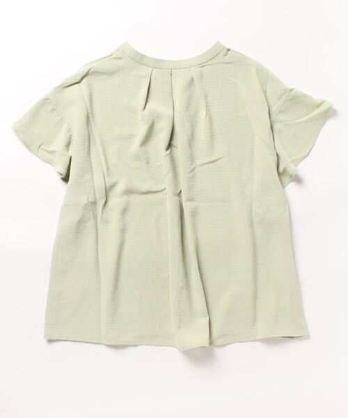 M.deux（エムドゥ）の「〔フロントタックブラウス〕（シャツ/ブラウス・レディース・ライトグリーン/イエロー/オフホワイト・MEDIUM）」の15枚目の写真