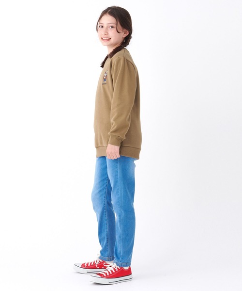 KRIFF MAYER Kid's Collection（クリフメイヤーキッズコレクション）の「《WEB限定》裏毛キャンプラビットクルー（スウェット・キッズ・グリーン/ネイビー/グレー/ブラウン/ワインレッド・120/140/160/130/150/170）」の7枚目の写真