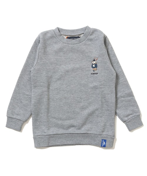 KRIFF MAYER Kid's Collection（クリフメイヤーキッズコレクション）の「《WEB限定》裏毛キャンプラビットクルー（スウェット・キッズ・グリーン/ネイビー/グレー/ブラウン/ワインレッド・120/140/160/130/150/170）」の16枚目の写真