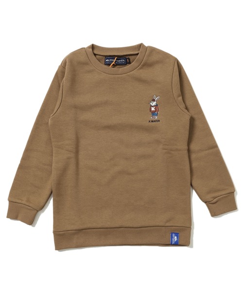 KRIFF MAYER Kid's Collection（クリフメイヤーキッズコレクション）の「《WEB限定》裏毛キャンプラビットクルー（スウェット・キッズ・グリーン/ネイビー/グレー/ブラウン/ワインレッド・120/140/160/130/150/170）」の17枚目の写真