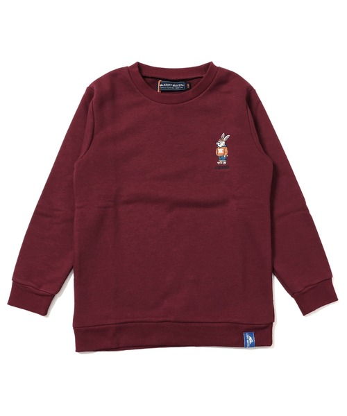 KRIFF MAYER Kid's Collection（クリフメイヤーキッズコレクション）の「《WEB限定》裏毛キャンプラビットクルー（スウェット・キッズ・グリーン/ネイビー/グレー/ブラウン/ワインレッド・120/140/160/130/150/170）」の18枚目の写真