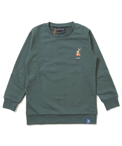 KRIFF MAYER Kid's Collection（クリフメイヤーキッズコレクション）の「《WEB限定》裏毛キャンプラビットクルー（スウェット・キッズ・グリーン/ネイビー/グレー/ブラウン/ワインレッド・120/140/160/130/150/170）」の19枚目の写真