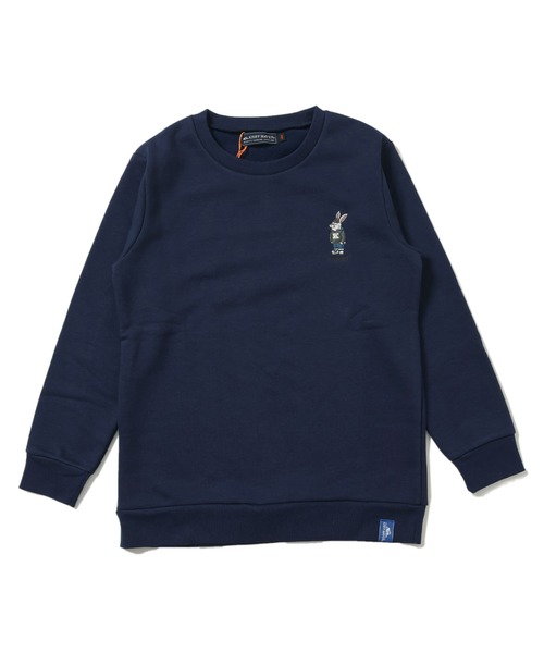 KRIFF MAYER Kid's Collection（クリフメイヤーキッズコレクション）の「《WEB限定》裏毛キャンプラビットクルー（スウェット・キッズ・グリーン/ネイビー/グレー/ブラウン/ワインレッド・120/140/160/130/150/170）」の20枚目の写真