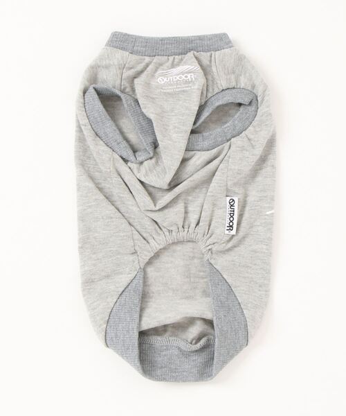 OUTDOOR PRODUCTS（アウトドアプロダクツ）の「【OUTDOOR PRODUCTS/アウトドアプロダクツ】 ＤＯＧブランドロゴプリントＴシャツ（グレー） ドッグウェア　ペットグッズ（ペットウェア・メンズ・グレー・2号/約3号/4号）」の4枚目の写真