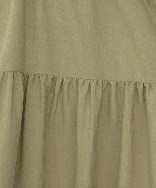 coen（コーエン）の「【WEB限定】シアサッカーティアードワンピース（ワンピース・レディース・ダークグレー/ライトブルー/ベージュ・M/L）」の18枚目の写真