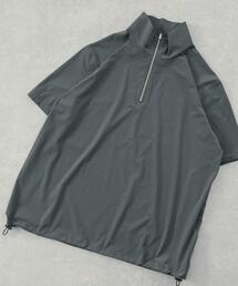 シルキーナイロンハーフZIP多機能トップス