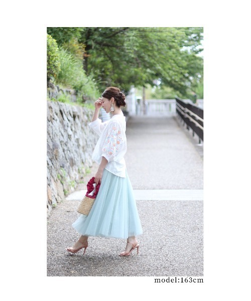 Sawa a la mode(サワアラモード)の「花刺繍コットンシャツブラウス(シャツ/ブラウス・レディース・ホワイト・FREE)」の15枚目の写真