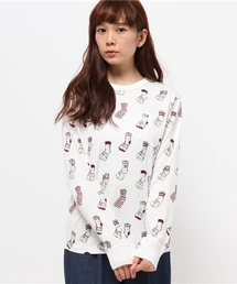 BEAMS BOY | BEAMS BOY / SOX プリント クルー ロングスリーブ(Tシャツ/カットソー)