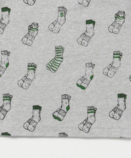 BEAMS BOY（ビームスボーイ）の「BEAMS BOY / SOX プリント クルー ロングスリーブ（Tシャツ/カットソー・レディース・ホワイト/グレー・ONE SIZE）」の6枚目の写真