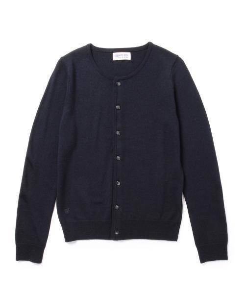 BEAMS BOY（ビームスボーイ）の「BEAMS BOY / 12ゲージ BB刺繍クルーカーディガン 15FW（カーディガン/ボレロ・レディース・ナチュラル/グレー/ブラック/レッド/ブルー/ネイビー・0/1）」の11枚目の写真