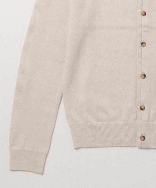 BEAMS BOY（ビームスボーイ）の「BEAMS BOY / 12ゲージ BB刺繍クルーカーディガン 15FW（カーディガン/ボレロ・レディース・ナチュラル/グレー/ブラック/レッド/ブルー/ネイビー・0/1）」の13枚目の写真