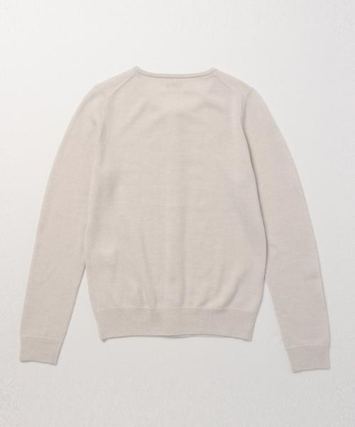 BEAMS BOY（ビームスボーイ）の「BEAMS BOY / 12ゲージ BB刺繍クルーカーディガン 15FW（カーディガン/ボレロ・レディース・ナチュラル/グレー/ブラック/レッド/ブルー/ネイビー・0/1）」の14枚目の写真