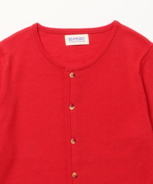 BEAMS BOY（ビームスボーイ）の「BEAMS BOY / 12ゲージ BB刺繍クルーカーディガン 15FW（カーディガン/ボレロ・レディース・ナチュラル/グレー/ブラック/レッド/ブルー/ネイビー・0/1）」の7枚目の写真