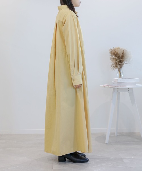 aimoha（アイモハ）の「コットンブレンド　シャツワンピース（ワンピース・レディース・ブラック/ホワイト/キャメル・MEDIUM/LARGE/X-LARGE）」の18枚目の写真