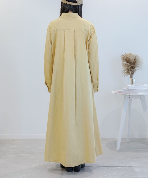 aimoha（アイモハ）の「コットンブレンド　シャツワンピース（ワンピース・レディース・ブラック/ホワイト/キャメル・MEDIUM/LARGE/X-LARGE）」の19枚目の写真