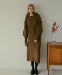 EFOLE | 【EFOLE】ボアニット ロング ワンピース(ワンピース)