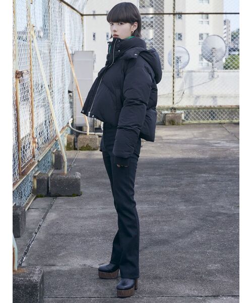 MURUA（ムルーア）の「ウエスタンステッチミドルブーツ（ブーツ・レディース・カーキ/ブラック・22.5/24.5/23.5）」の5枚目の写真